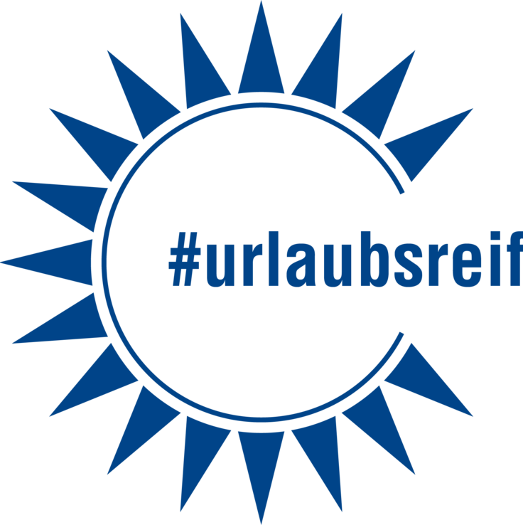Urlaubsreif Logo (blau)