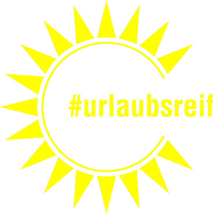 Urlaubsreif Logo (gelb)